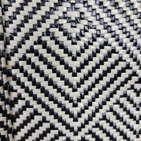 🖤 Rebecca Minkoff Woven Geometric Tote w/ Zip Top & Expandable Sides 🖤 - Picture 5 of 15